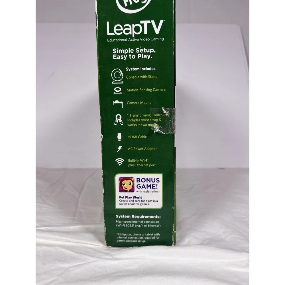 Leap Frog Leap TV Educational Active Video Gaming System 3-8 Yrs